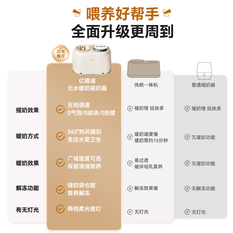 恒温摇奶器温奶二合一